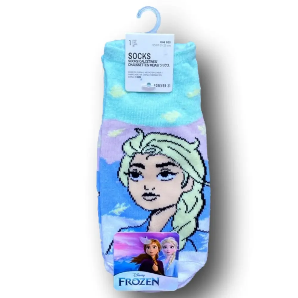 3/$20 Queen Elsa From Disney’s Frozen Funny Novelty No-Show Socks - NWT